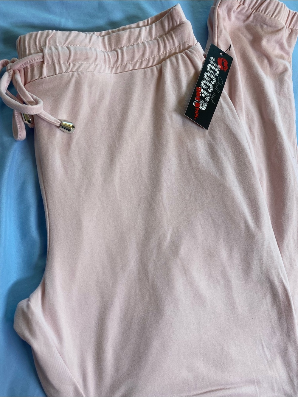 Hot Kiss powder pink joggers